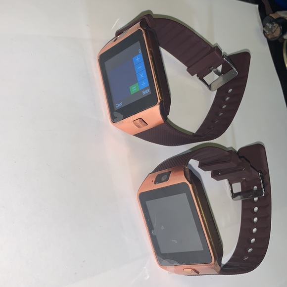 RoHS gold Brown Smart Watch - Picture 3 of 4